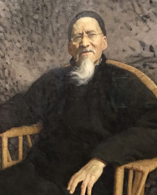 Huang Binhong. Ölmalerei von Jin Sangyi